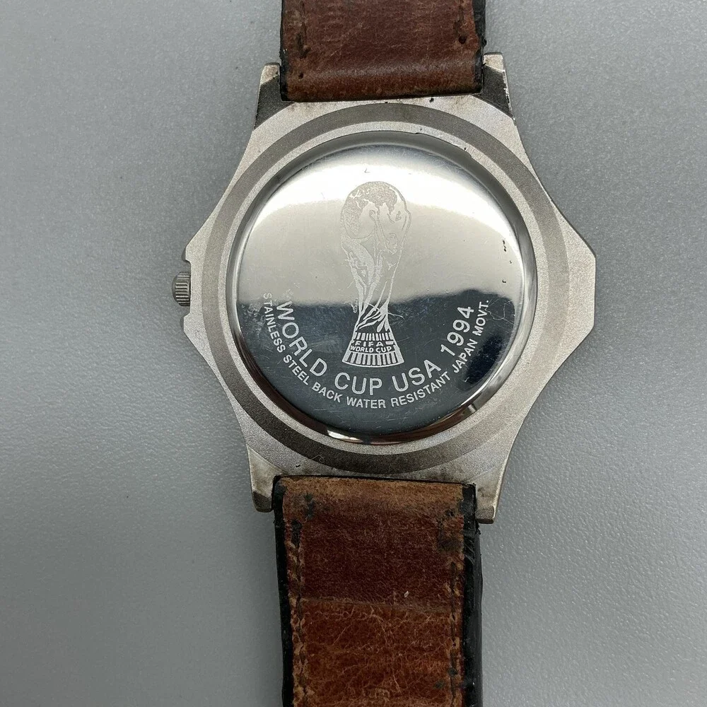 Vintage Troika FIFA World Cup USA 1994 Mens Watch 40mm Gold Dial New Battery